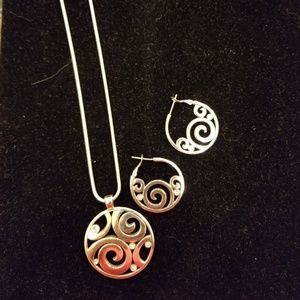 Brighton necklace and earrings